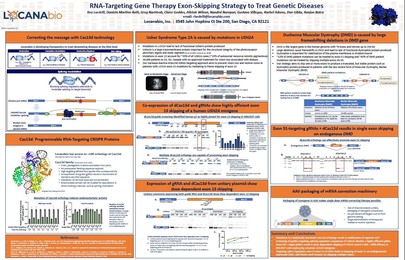 Poster: RNA-Targeting Gene Therapy Exon-Skipping Strategy to Treat Genetic Diseases